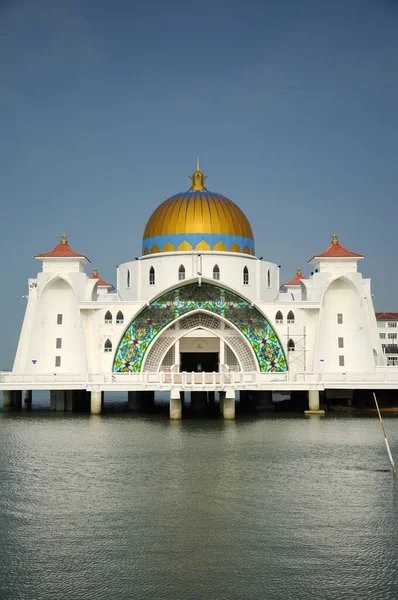 Malacca Malaysia January 2014 Malacca Straits Mosque Malacca Malaysia Built — Stock Photo, Image