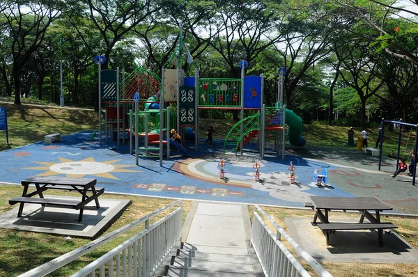 Selangor Malaysia February 2016 Children Outdoor Playground Public Park Selangor — Stock Photo, Image