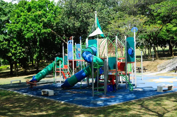 Selangor Malaysia February 2016 Children Outdoor Playground Public Park Selangor — Stock Photo, Image