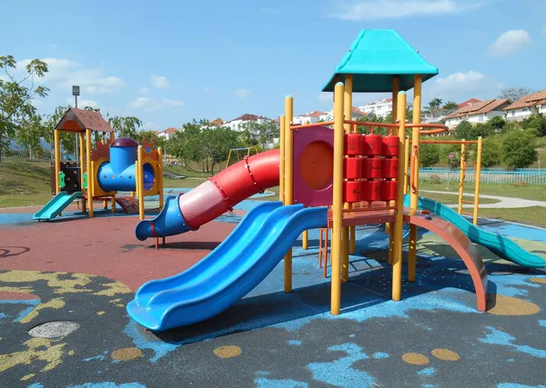 Селангор Малайзия Февраль 2016 Детская Открытая Игровая Площадка Общественном Парке — стоковое фото