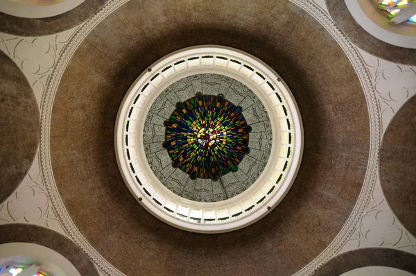 Selangor Malaisie Août 2014 Décoration Design Détails Intérieur Dôme Mosquée — Photo