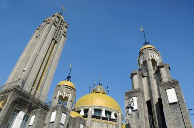 SELANGOR, MALAYSIA -21 Ağustos 2014: Klang, Selangor, Malezya 'daki Sultan Süleyman Camii. Selangor Kraliyet Camii 'ydi ve 1934' te resmen açıldı..