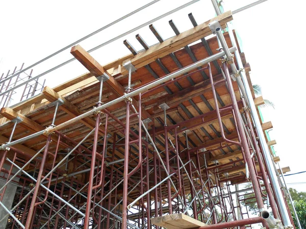 Selangor Malaysia April 2015 Nşaat Alanındaki Yapı Çalışmalarını Desteklemek Için — Stok fotoğraf