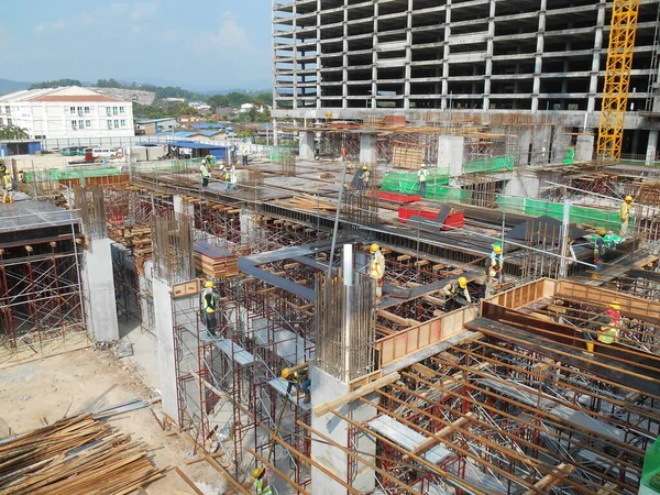 Selangor Malaysia Den 2016 Letecký Pohled Probíhající Staveniště Selangoru Malajsii — Stock fotografie