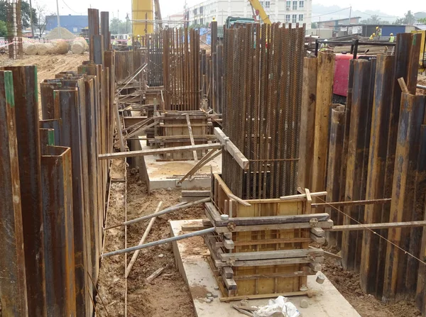 Selangor Malaysia November 2015 Építkezésen Felhasznált Fából Rétegelt Lemezből Készült — Stock Fotó