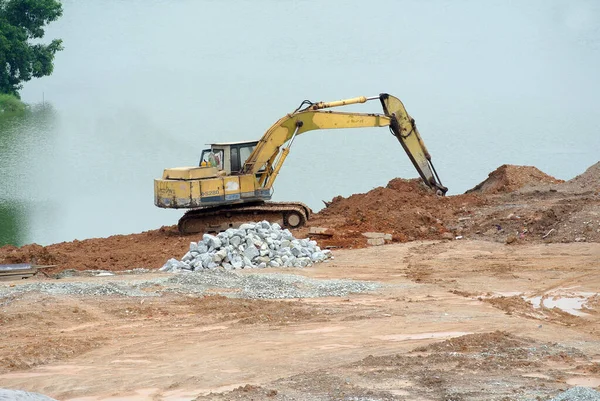 Selangor Malasia Abril 2016 Máquina Excavadoras Una Máquina Construcción Pesada —  Fotos de Stock