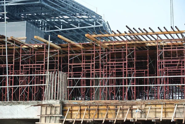 Selangor Malaysia April 2015 Baugerüst Als Provisorische Konstruktion Zur Unterstützung — Stockfoto