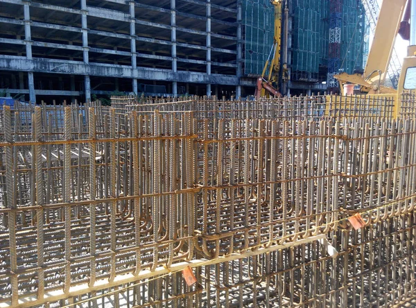 Selangor Malaysia Mayıs 2016 Nşaat Alanında Betonu Güçlendirmek Için Kullanılan — Stok fotoğraf