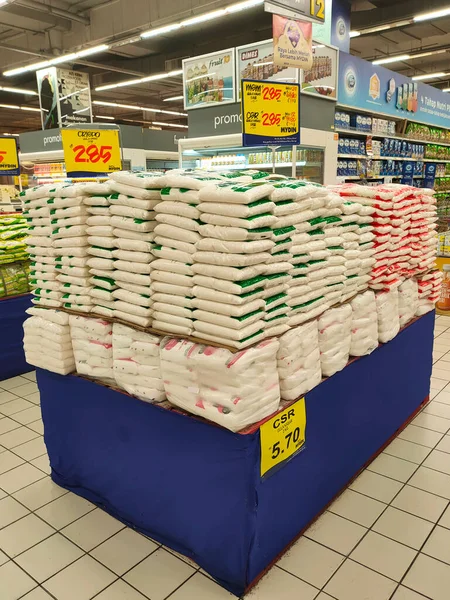 Selangor Malaysia Június 2021 Kiválasztott Összpontosított Fehér Cukor Kereskedelmi Csomagolásban — Stock Fotó