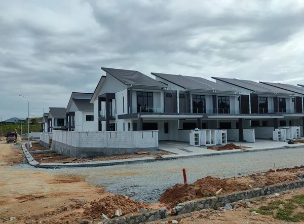 Seremban Malasia Abril 2020 Seleccionado Enfocado Nueva Casa Terraza Dos — Foto de Stock