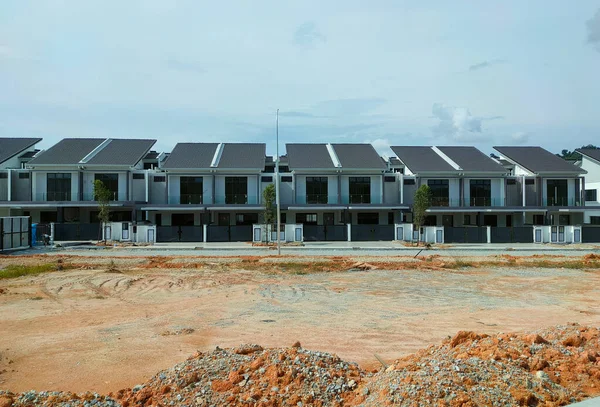 Penang Malasia Julio 2021 Seleccionado Enfocado Nueva Casa Terraza Dos — Foto de Stock