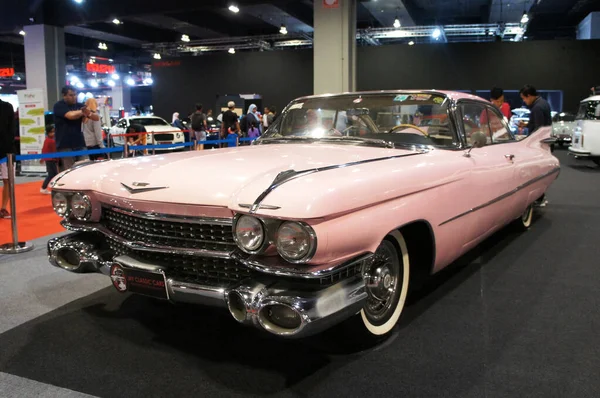 Coche Cadillac Clásico Del Modelo Ville Fue Fabricado 1959 Expuesto — Foto de Stock