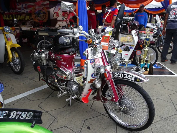 Penang Malaysia July 2022 Beautiful Underbone Motorcycles Being Displayed Public — Stock Photo, Image