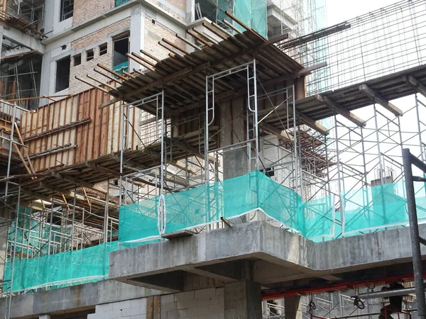 Kuala Lumpur Malaysia July 2021 Beam Column Formwork Installed Construction — 图库照片