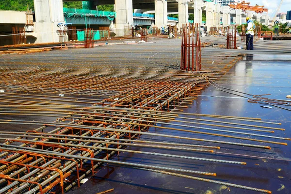 Penang Malasia Marzo 2020 Las Losas Suelo Están Construcción Sitio — Foto de Stock