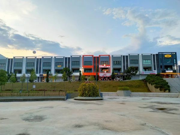 Selangor Malaysia Junho 2021 Fachada Lojas Comerciais Multi História Onde — Fotografia de Stock