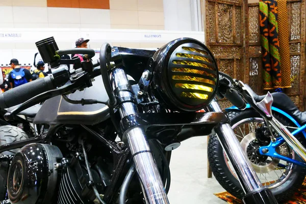 Selangor Malaysia Aprile 2022 Proiettori Classici Moto Marca Installati Moto — Foto Stock