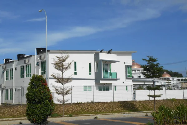 Sendayan Malaysia Január 2017 Facade Two Story Luxury Terrace House — Stock Fotó