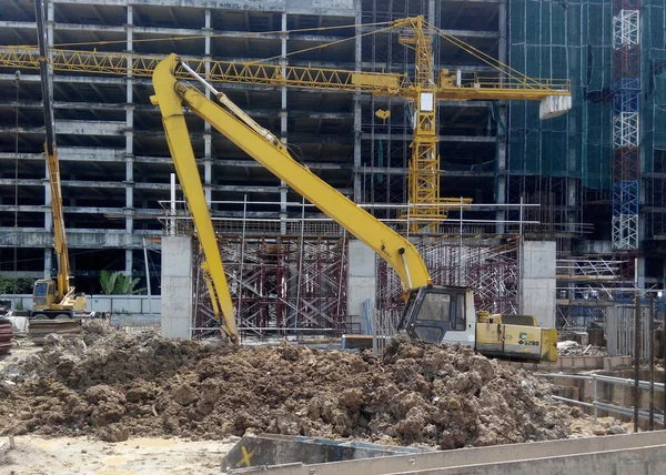 Perak Malaysia September 2016 Exavators Machine Heavy Construction Machine Used — стоковое фото