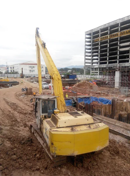 Perak Malaysia Května 2016 Stroj Bagry Těžký Stavební Stroj Používaný — Stock fotografie