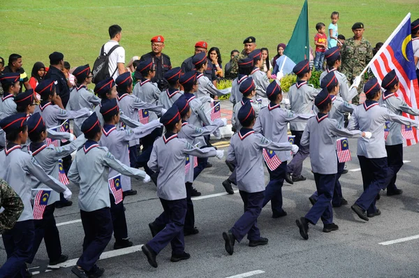 Seremban Malaysia Agosto 2016 Giovani Scout Marciavano Durante Celebrazioni Della — Foto Stock