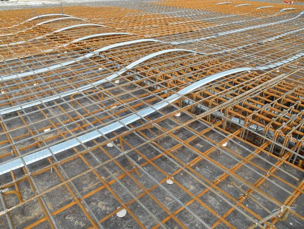 Malacca Malaysia April 2016 Pre Stress Cable Laid Ducting Install — Stock Photo, Image