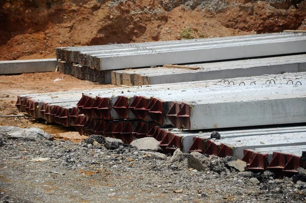 Melaka Malasia Septiembre 2016 Pila Hormigón Accionado Sitio Construcción Utilizando — Foto de Stock