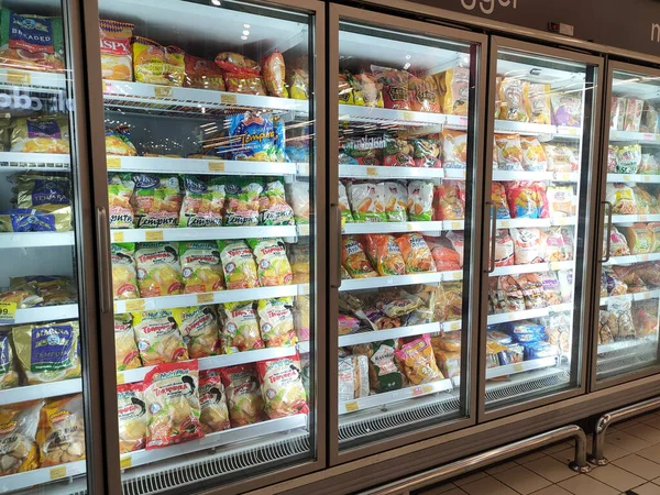 Melaka Malaysia Frozen Food Has Been Packed Commercial Packs Stored —  Fotos de Stock