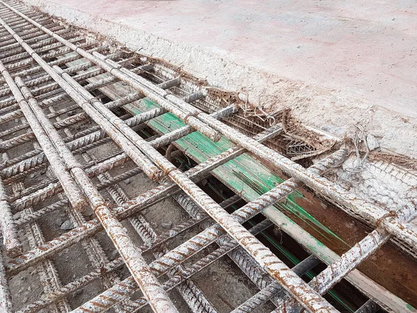 Selangor Malaysia Mai 2022 Die Stahlbewehrungsstangen Für Den Stahlbetonbau Haben — Stockfoto