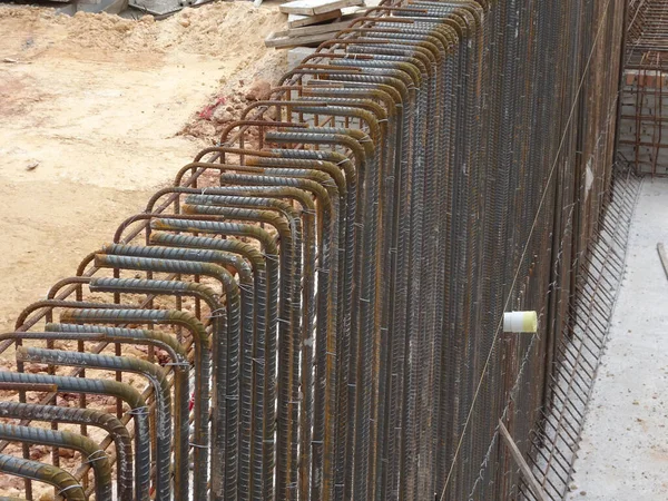 Selangor Malaysia May 2022 Steel Reinforcement Bars Reinforced Concrete Construction — Stok fotoğraf