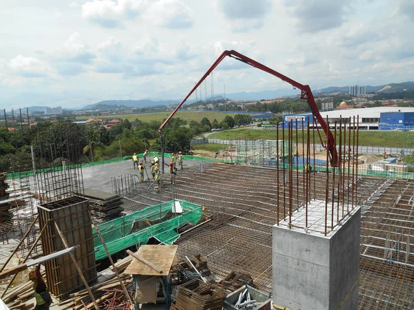 Malacca Malásia Agosto 2016 Construção Andamento Malaca Malásia Durante Dia — Fotografia de Stock