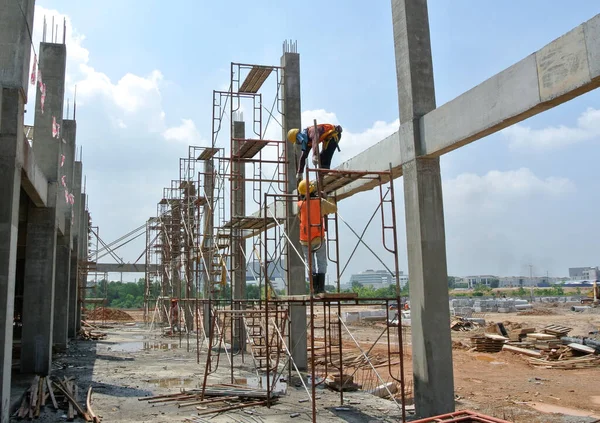 Kedah Malaysia September 2016 Steigers Worden Gebruikt Als Tijdelijke Constructie — Stockfoto