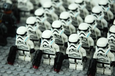 Seremban, Malezya-9 Ekim 2016: ilk sipariş fırtına askerler ordusu eylem rakam Starwars VII 