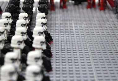 Seremban, Malezya-9 Ekim 2016: ilk sipariş fırtına askerler ordusu eylem rakam Starwars VII 