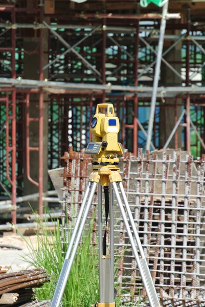 Selangor Malaysia November 2015 Theodolite Survey Equipment Used Surveyor Construction — стоковое фото