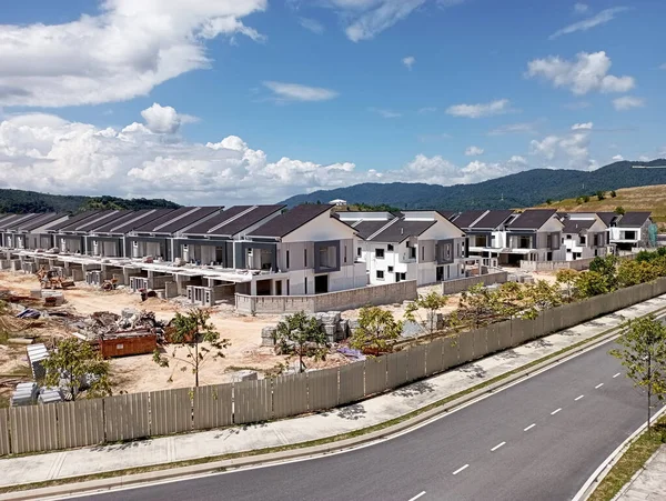 Seremban Malaysia March 2021 Selected Focused Double Story Terrace House — ストック写真