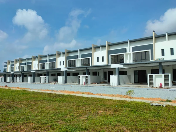 Seremban Malasia Marzo 2021 Seleccionado Enfocado Casa Terraza Dos Pisos — Foto de Stock