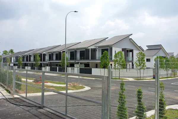 Selangor Malaysia May 2022 Selected Focused New Double Story Terrace — Foto de Stock