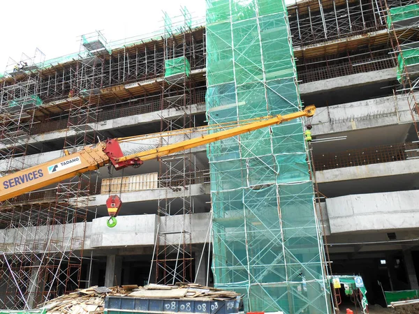 Selangor Malaysia July 2018 Safety Netting Installed High Rise Building — Stockfoto