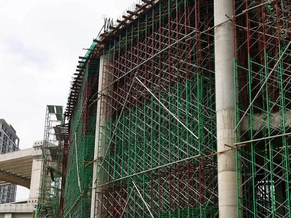 Selangor Malaysia July 2021 Scaffolding Installed Temporary Support Concrete Formwork — Stok fotoğraf