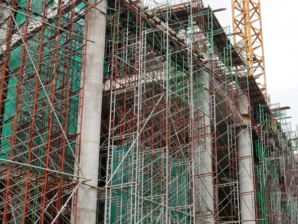 Selangor Malaysia July 2021 Scaffolding Installed Temporary Support Concrete Formwork — стоковое фото