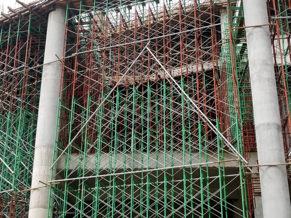 Selangor Malaysia July 2021 Scaffolding Installed Temporary Support Concrete Formwork — Foto de Stock