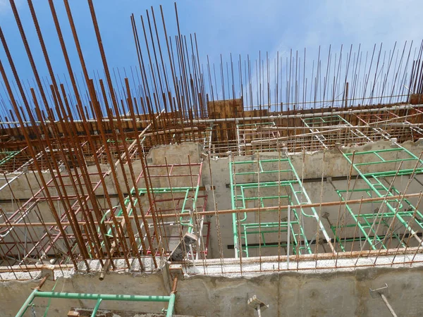Selangor Malaysia July 2021 Scaffolding Installed Temporary Support Concrete Formwork — Foto de Stock