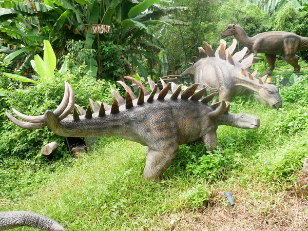 Melaka Malaysia June 2022 Replicas Various Types Dinosaurs Built Life — Stock Photo, Image