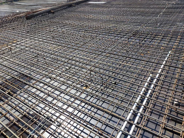 Melaka Malaysia July 2021 Floor Slab Reinforcement Bar Installed Timber — Stok fotoğraf