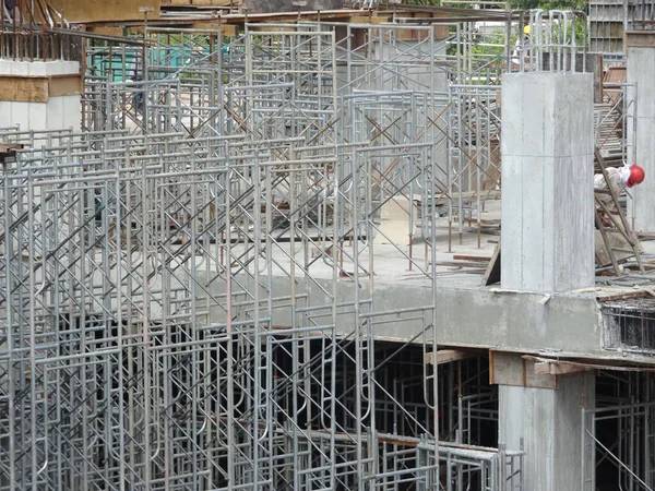 Selangor Malaysia July 2021 Scaffolding Installed Temporary Support Concrete Formwork — Fotografia de Stock