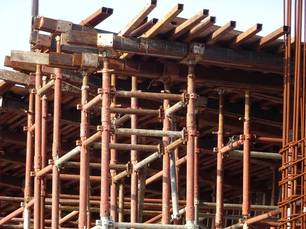 Selangor Malaysia July 2021 Scaffolding Installed Temporary Support Concrete Formwork — ストック写真