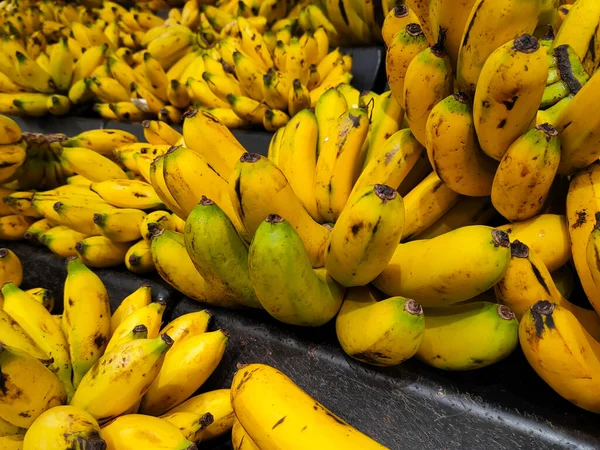 Seremban Malaysia May 2022 Ripe Bananas Displayed Sale Some Can — Fotografia de Stock