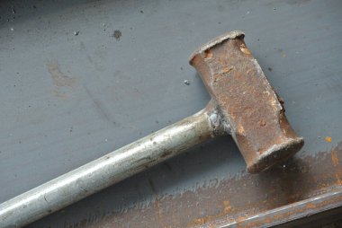 MALACCA, MALAYSIA -JULY 12, 2016: Metal Hammer used at the welding workshop. 