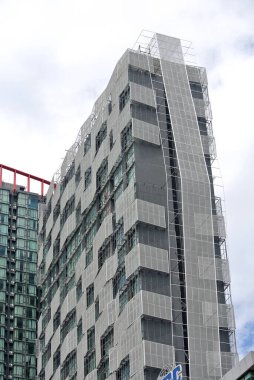 KUALA LUMPUR, MALAYSIA -MAY 14, 2016: Building faade and with modern architecture design and style in the heart of Kuala Lumpur City, Malaysia. 